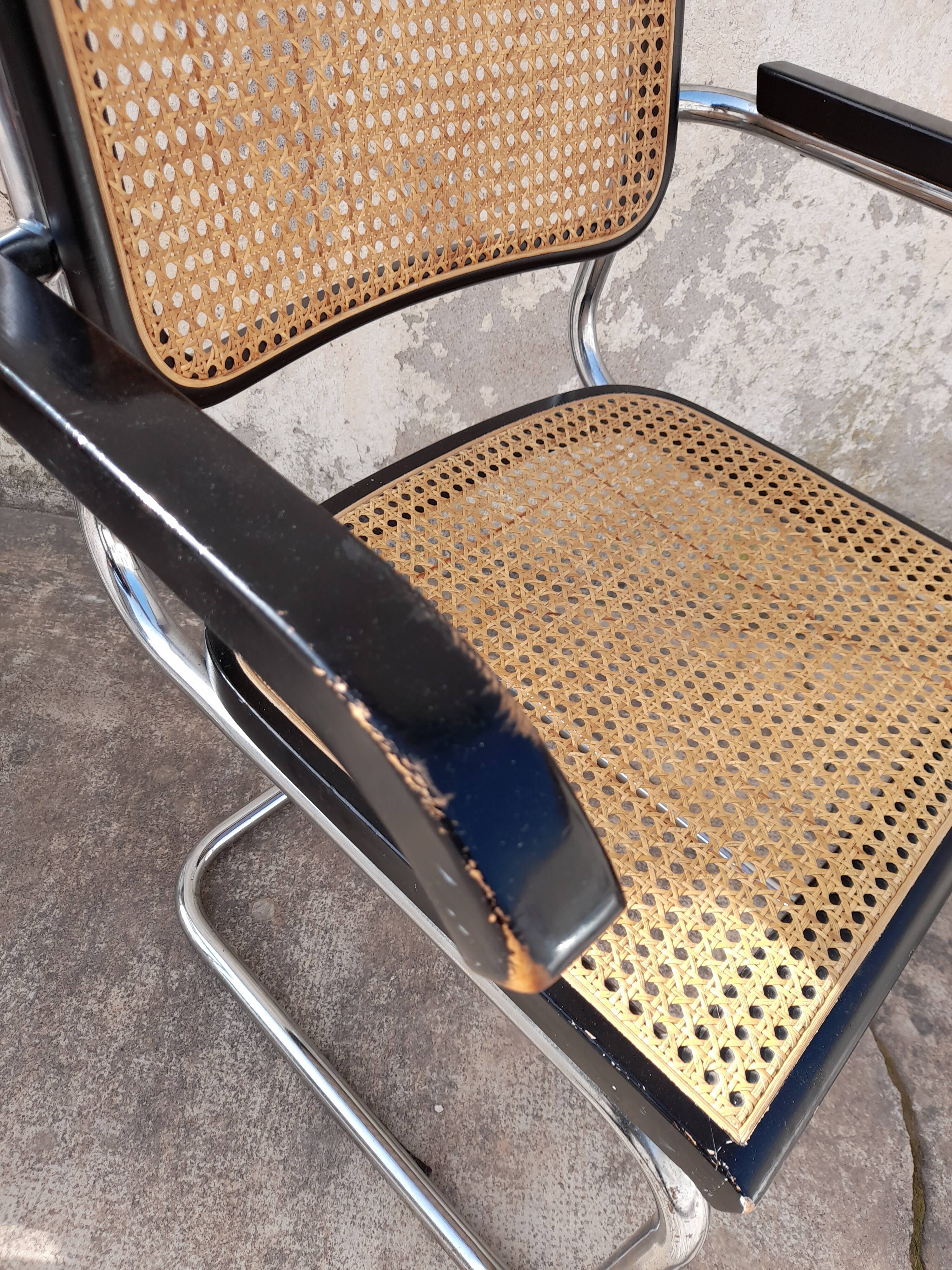 Paire de fauteuils B64 Cesca de Marcel Breuer