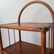 Vintage bamboo and rattan standing shelf