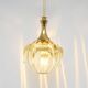 Glass Doria lamp, Germany 1970s