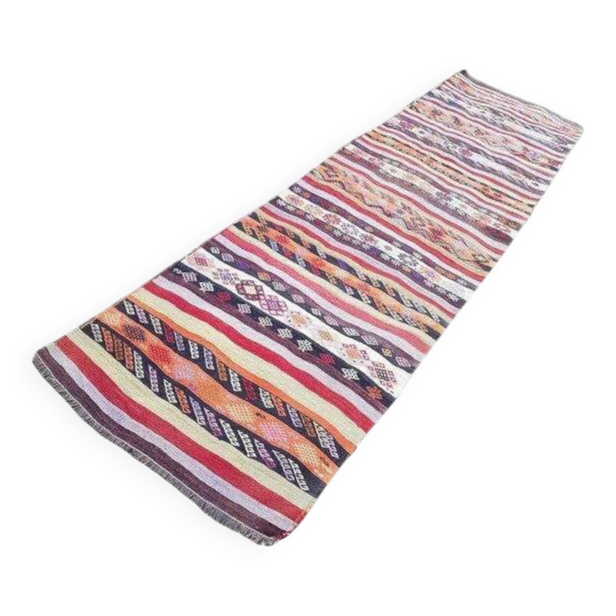 Vintage Turkish hallway rug 80x295 cm