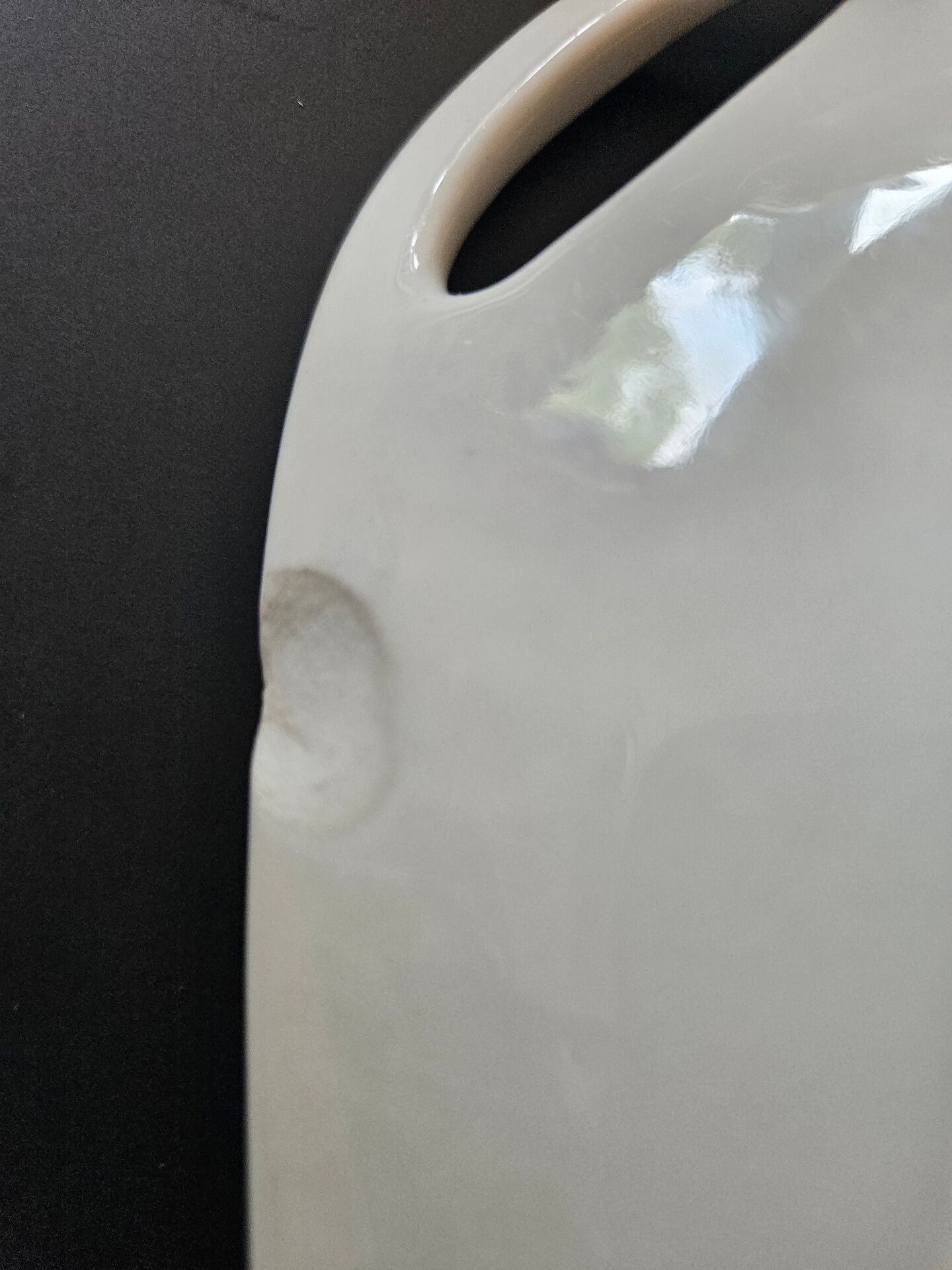 Large oval porcelain dish 19th century Hache Pépin-Lehalleur Vierzon