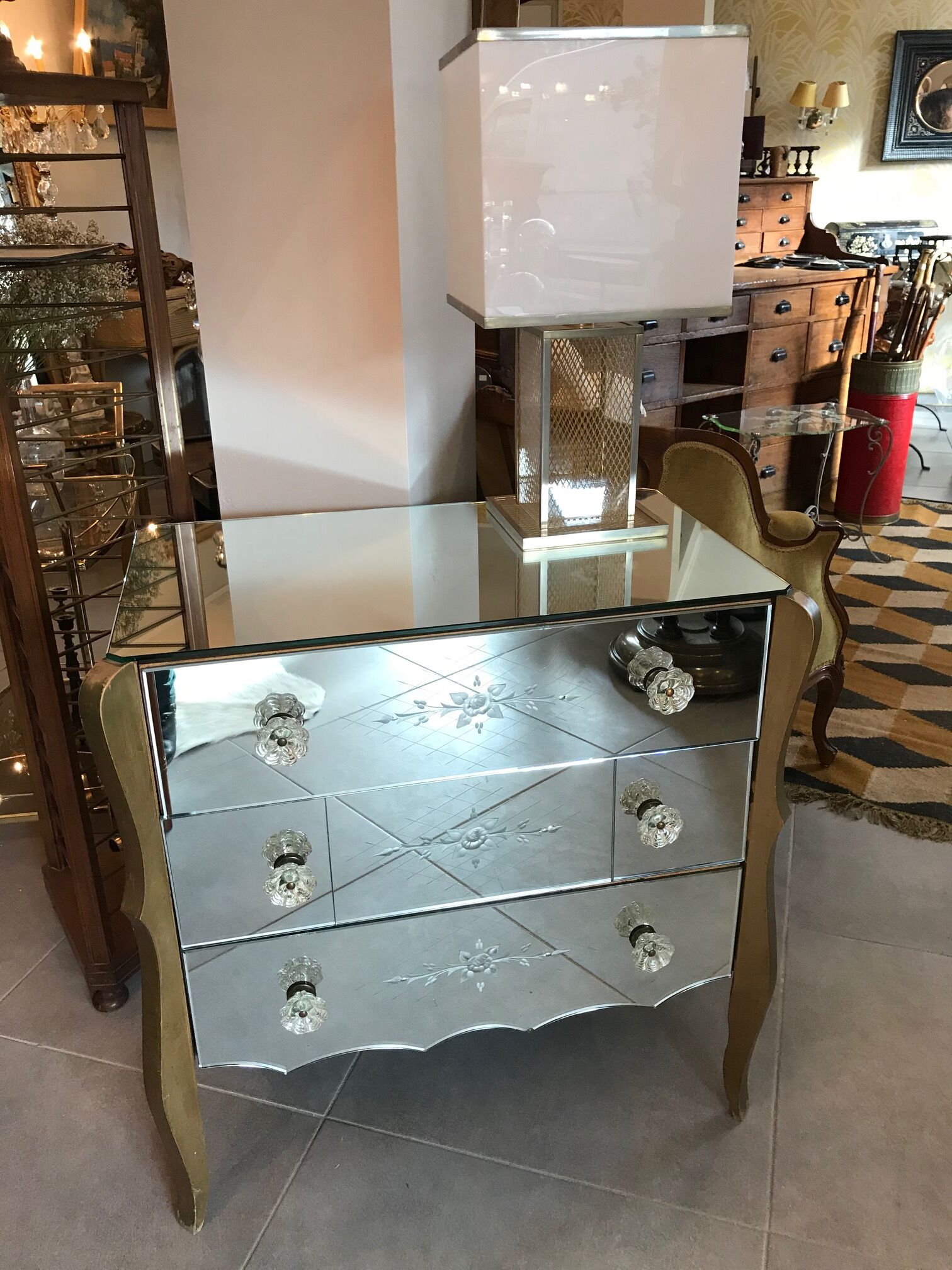Beautiful Venetian mirror dresser