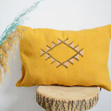 Moroccan cactus silk pillow