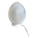 Table lamp "egg" in Clichy glass and white metal