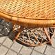 Vintage balcony garden furniture armchairs and table bamboo and rattan 1960
