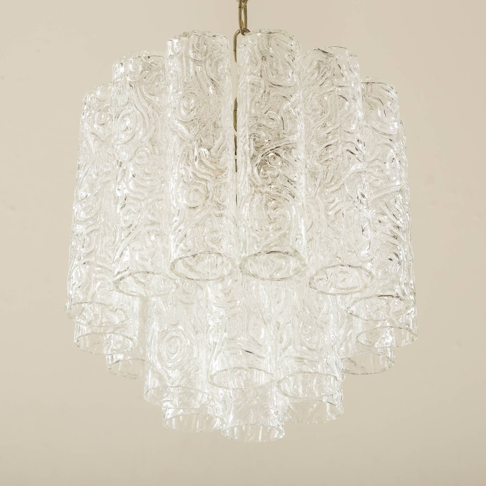 Petit chandelier Venini, Italie, années 1970