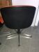 Paire de fauteuils de bureau pivotant orange année 70