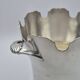 Elegant ice bucket/scoop, silver-plated with square hallmark - A 321