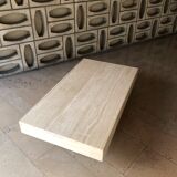 Rectangular travertine coffee table