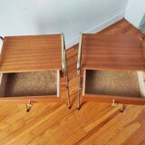 Pair of vintage modernist bedside tables