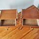 Pair of vintage modernist bedside tables