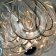 mid century PENDANT LIGHT with 24 acrylic elements 1960s 1970s space age