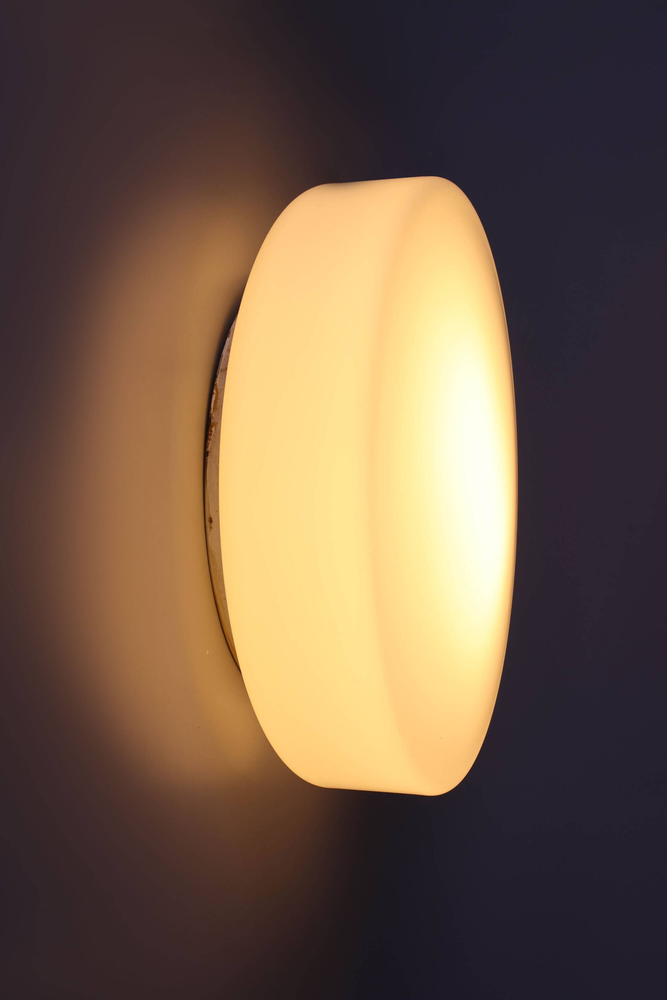 Vintage opaline wall / ceiling lamps by Philips