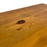 Vintage side table Ate van Apeldoorn Pine wood 1970s Dutch Design