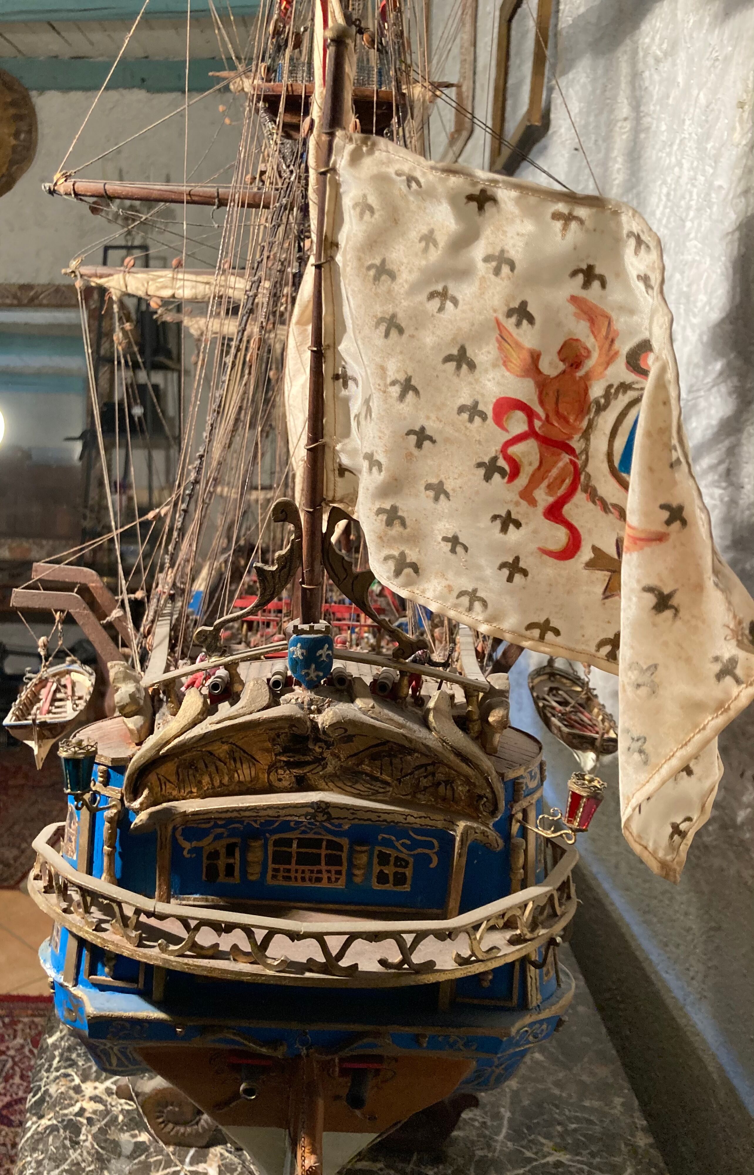 Model of a Royal Navy ship