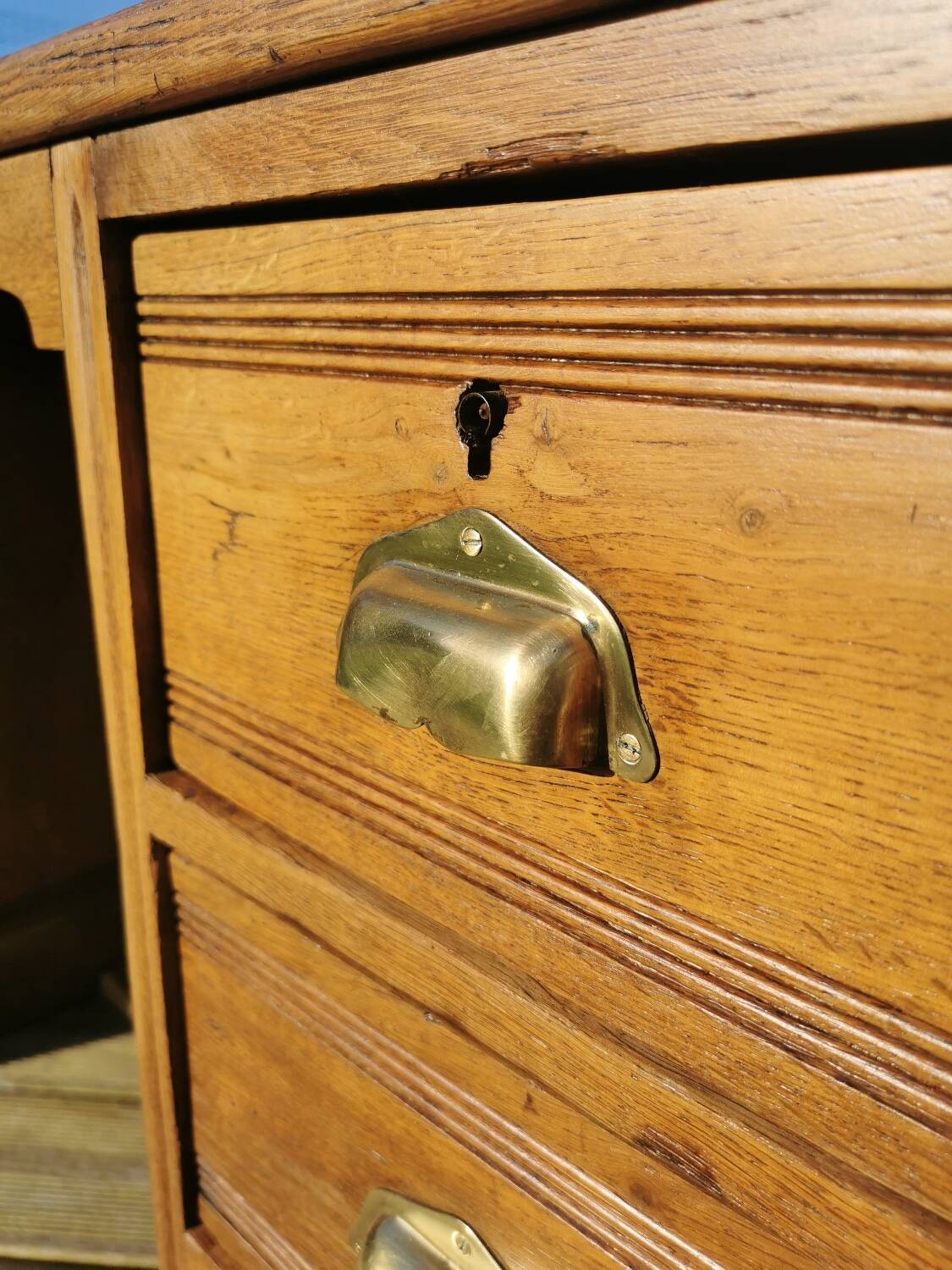 Oak administration desk