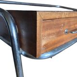 Chrome tubular desk from the 50s and 60s