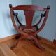 Fauteuil canné curule ou dagobert