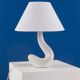 French work - free-form ceramic lamp - france, circa 1950