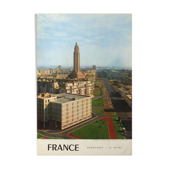 Affiche de Tourisme 1960 France - Le Havre