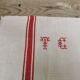 6 old monogrammed tea towels