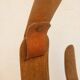 Porte revue forme organique en bois et cuir