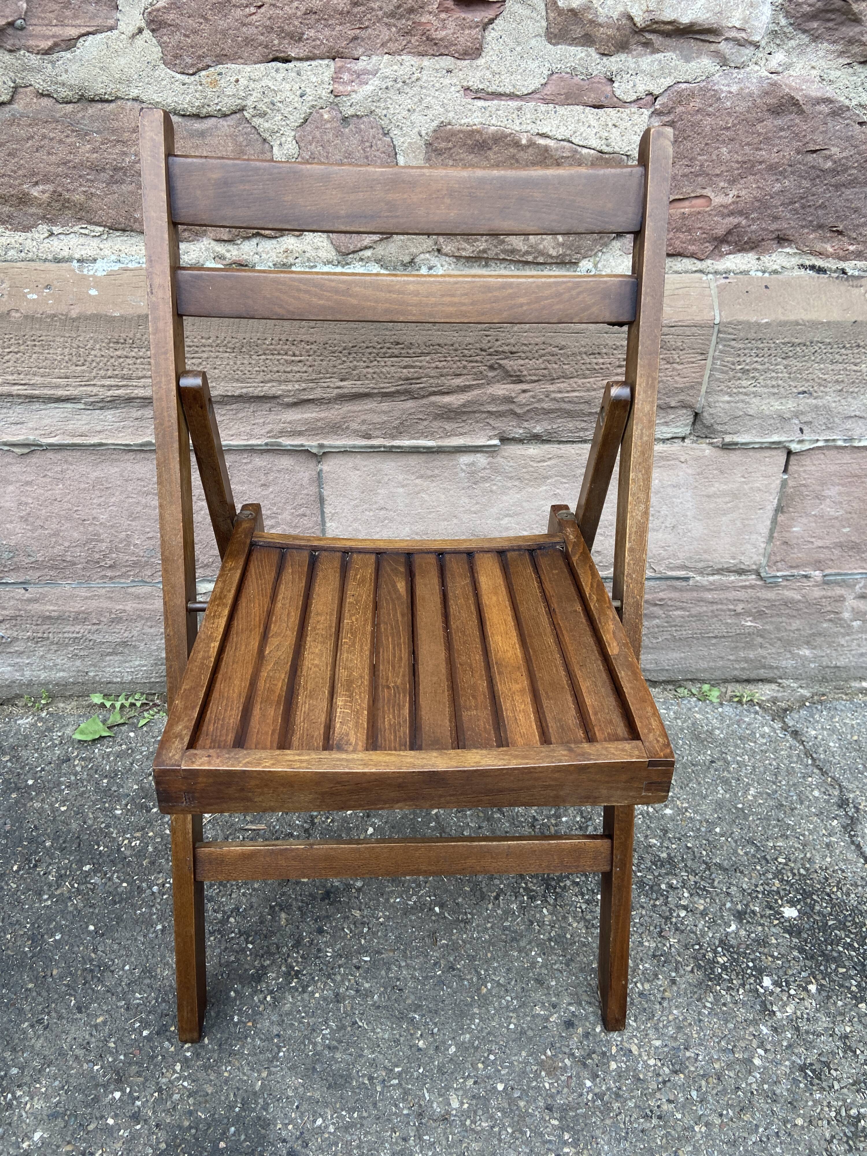 Set of 4 chairs Folding terrace patio vintage