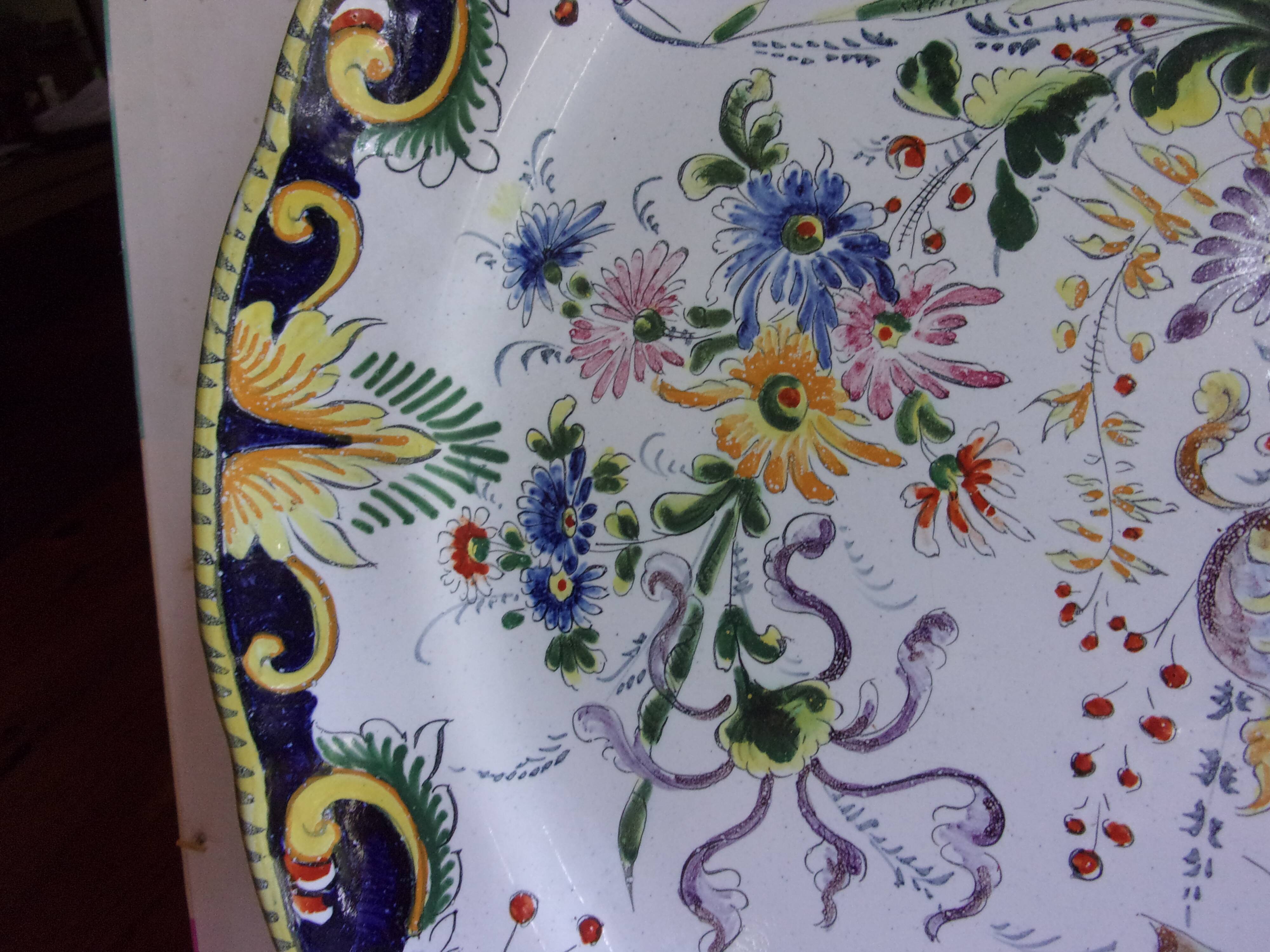 Nevers earthenware dessert dish