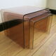 Tables gigognes en plexi signées Michel Dumas