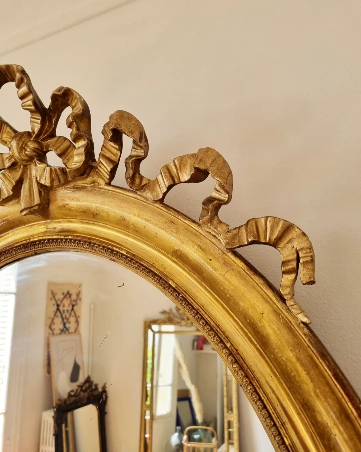 Oval mirror Louis XVI 102x75cm