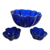 Coupe à fruit bleu cobalte