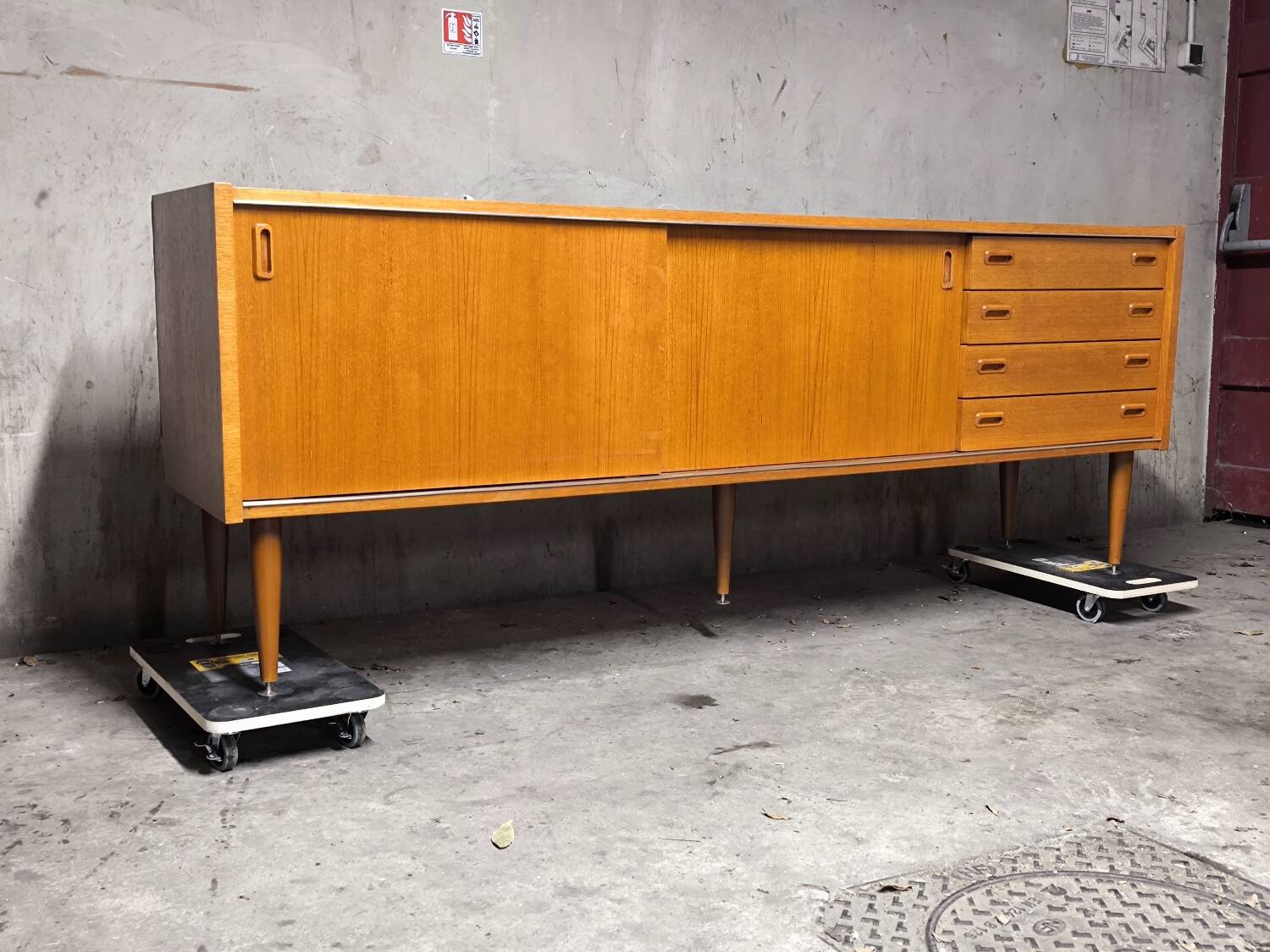 Vintage Scandinavian teak sideboard