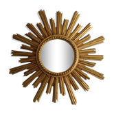 Golden sun mirror, 1960s, 60cm