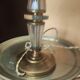 Table lamp in Hollywood Regency boudoir style from the 1950s.