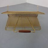 French metal magazine rack, 1960s