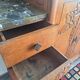 Art Deco sideboard with marble tops, antique dresser, display cabinet