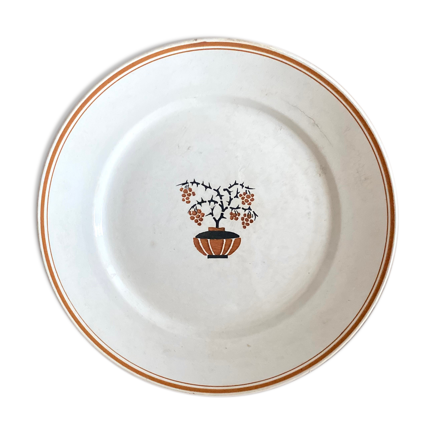 Old earthenware dish from St.Amant