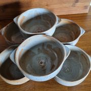 Set of 6 stoneware bowls