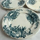 Set of 3 dessert plates in ironstone 20cm