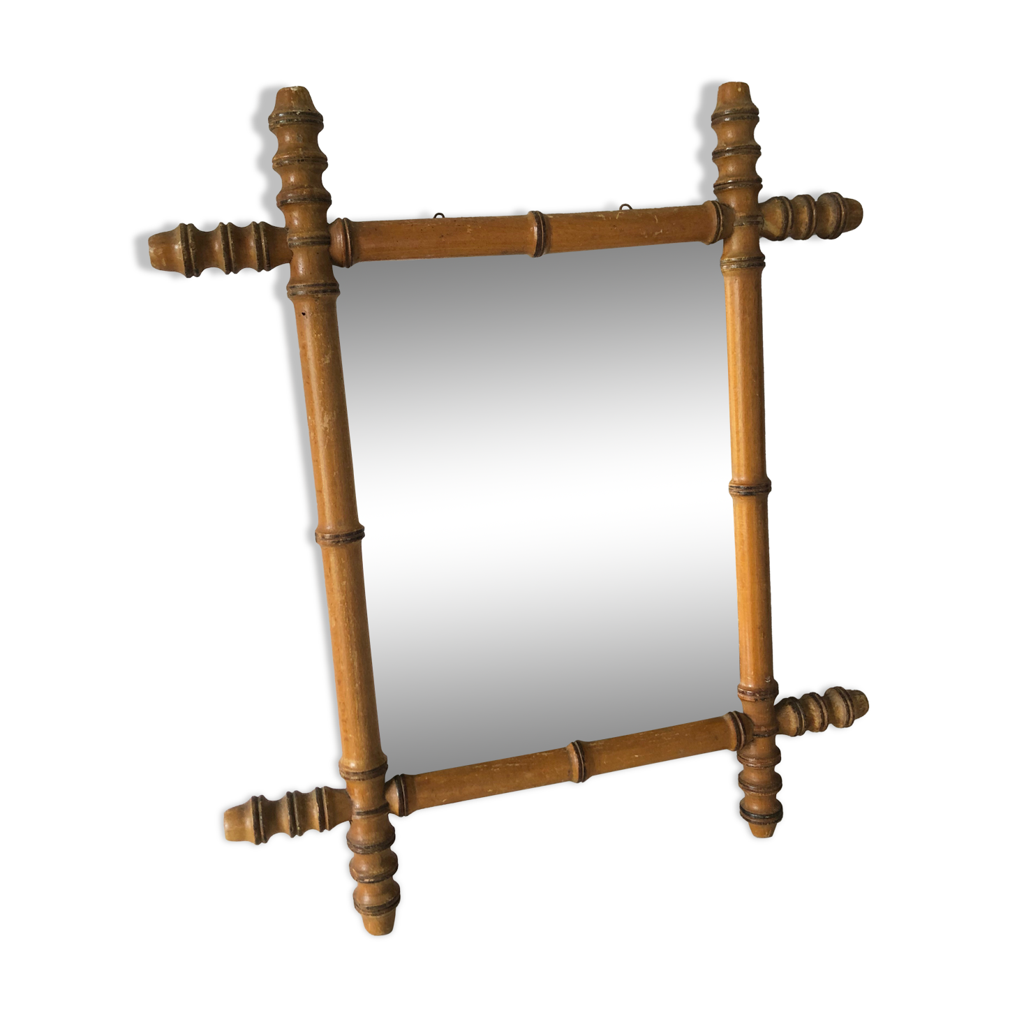 Bamboo style mirror