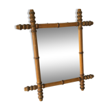 Bamboo style mirror