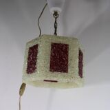 Scandinavian perplex granite chandelier Roland Konst vintage 70