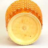 Cache-pot ajouré orange