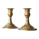 Pair of brass candlesticks, 11cm