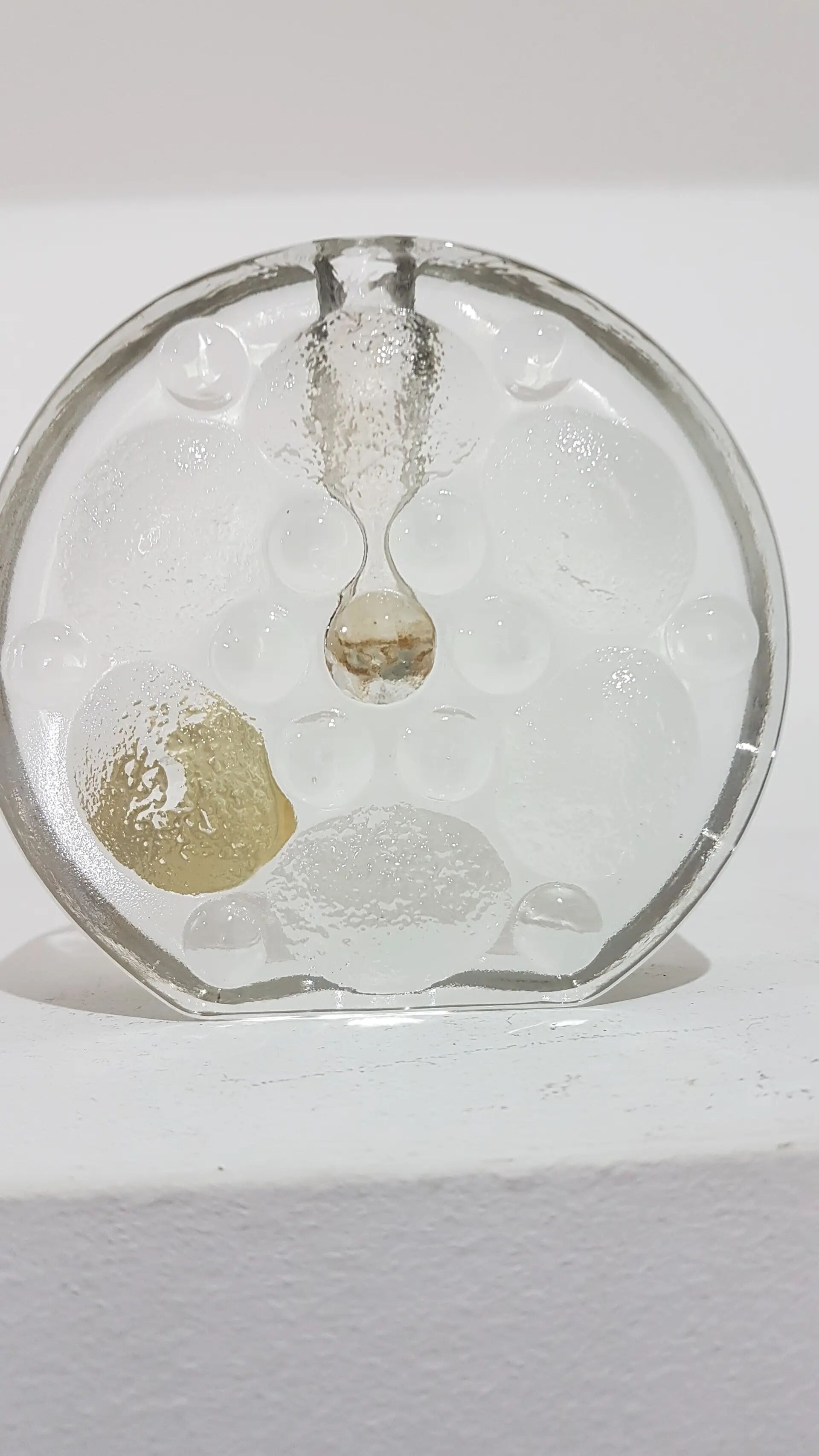 Solitaire vase, clear glass, designed by H. Düsterhaus, Walther Glas, Germa