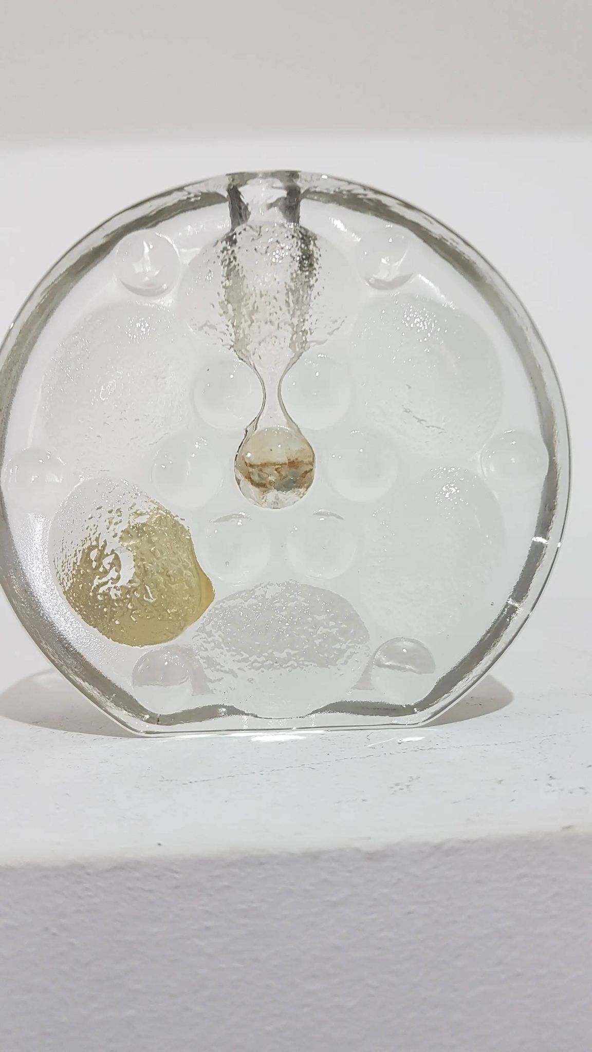 Solitaire vase, clear glass, designed by H. Düsterhaus, Walther Glas, Germa