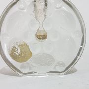 Solitaire vase, clear glass, designed by H. Düsterhaus, Walther Glas, Germa