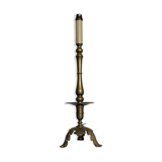 Candlestick-shaped lamp (brass)