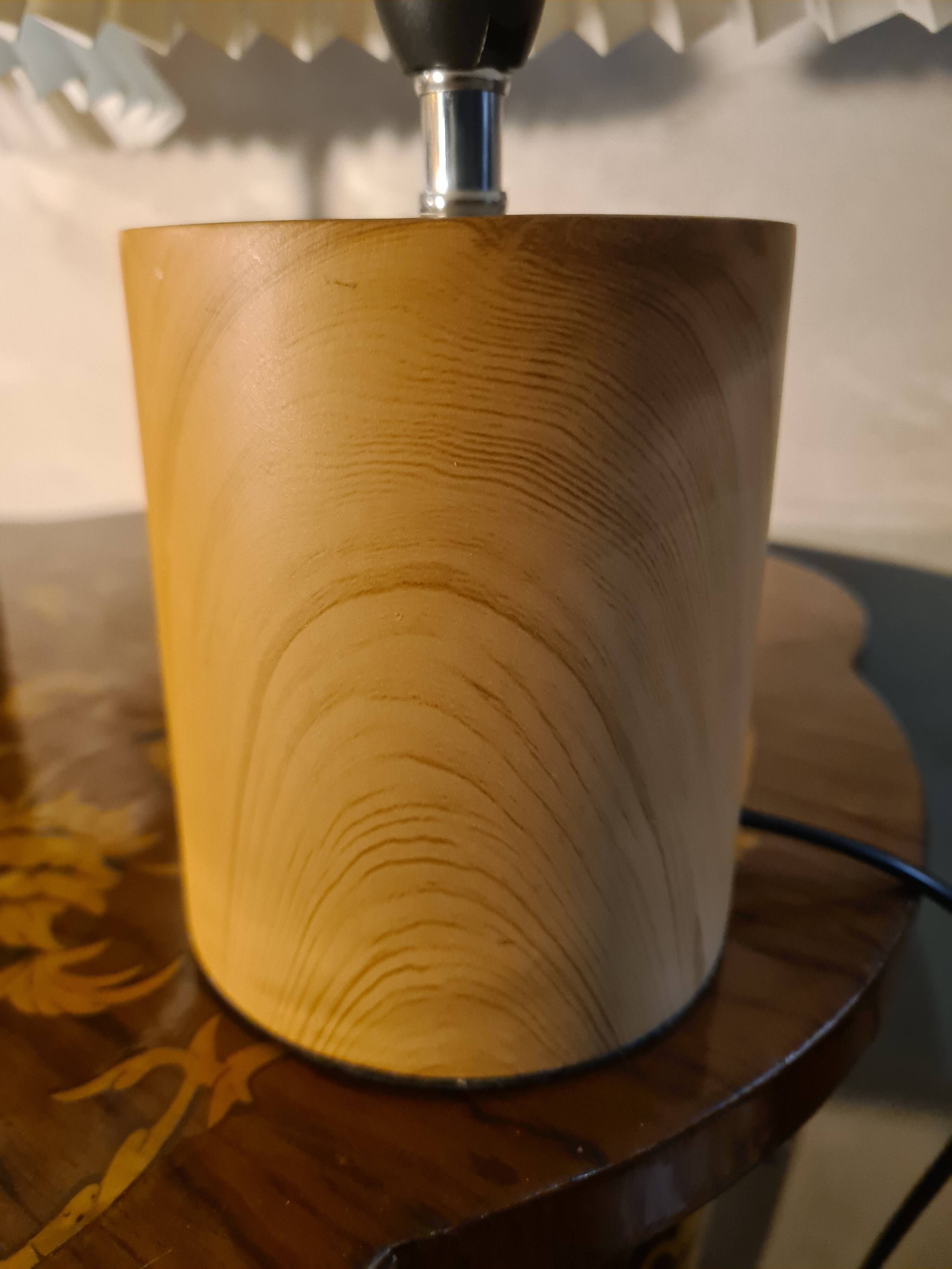 pair of bedside lamps solid wood Scandinavian design 31x25 electric change