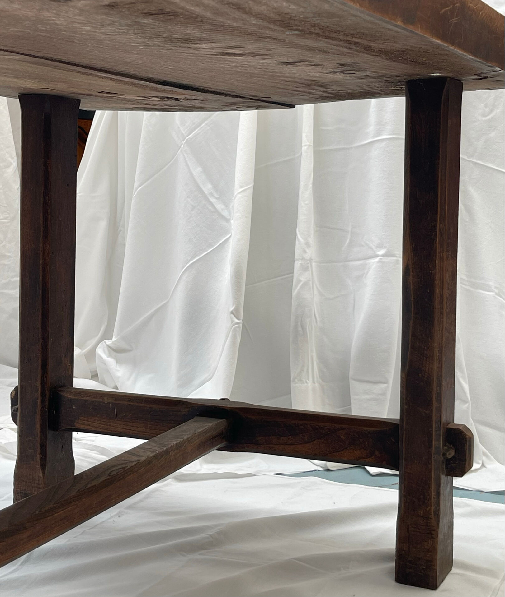 Solid elm farmhouse table